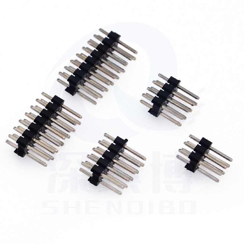 2.54MM间距双排针直插排针公针 2*40P插针PCB连接器L11.5铜针现货-阿里巴巴