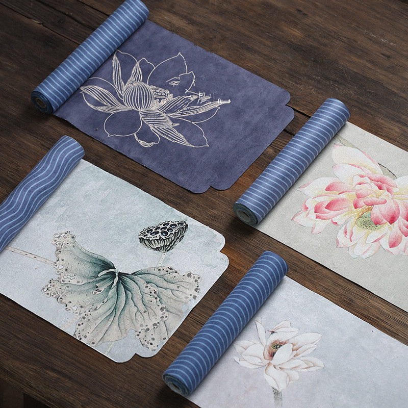 Zen impermeable pintado a mano estera de té de algodón de lino corredor de mesa estera de té cortina mantel de té chino ceremonia del té juego de té accesorios toalla de té seca