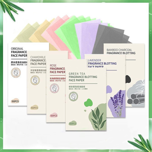 100 pieces of fragrance oil-absorbing paper facial oil-controlling women's summer refreshing facial oil-removing men's oil-absorbing facial paper for students