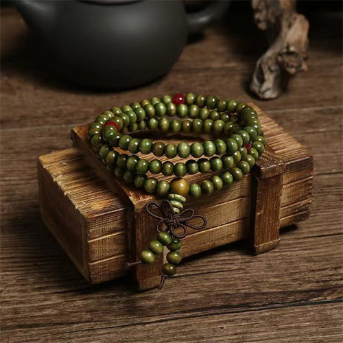 Manufacturer wholesales 108 multi-circle imitation sandalwood Buddha beads bracelets rosary beads and play bracelets street stalls hot selling in scenic spots