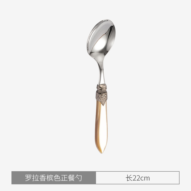 롤라 샴페인 컬러 테이블 스푼