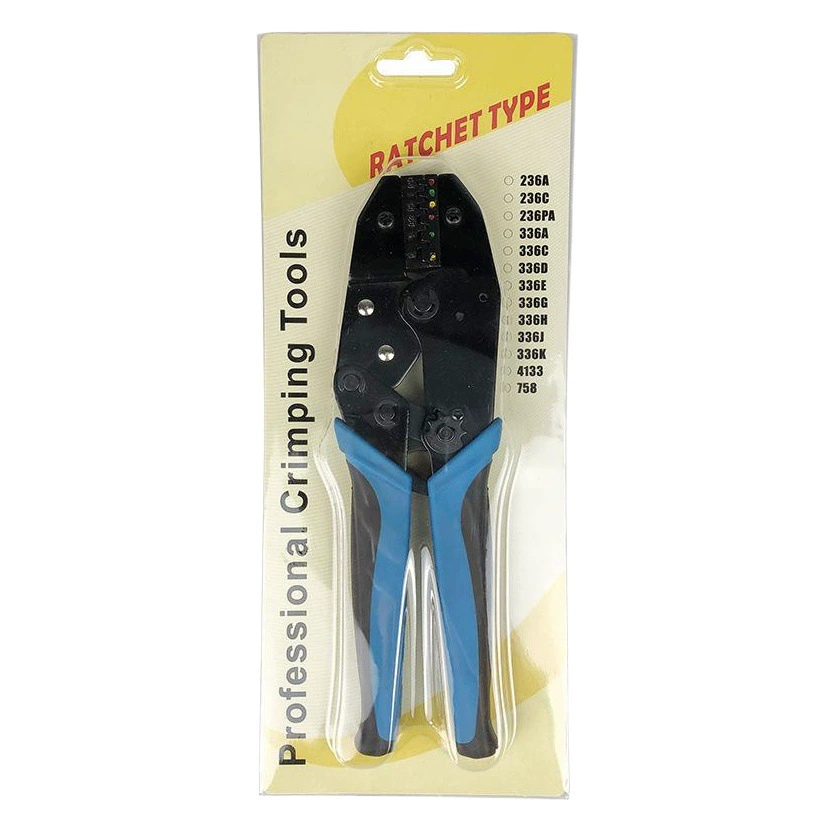 Холод-отжатый терминал Обнаженный терминал Пре-изолированный терминал Трубчатые терминальные плоскогубцы храповика трудосберегающие ручные гофрируя