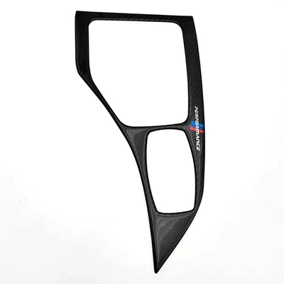 Suitable for 11-15 BMW X1E84 carbon fiber interior modification central control gear CD decorative frame window lift stickers (Car interior film) - gear-frame