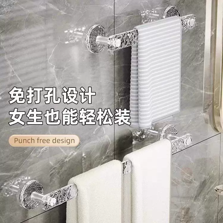 Hygienic acrylic bath towel, storage system