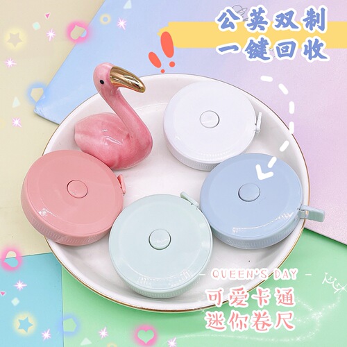 ins cartoon cute mini tape measure portable meter ruler waist measurements portable height measurement clothing soft ruler