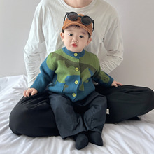男宝宝毛衣秋季2025新款小童春秋装动物针织开衫儿童洋气百搭衣服