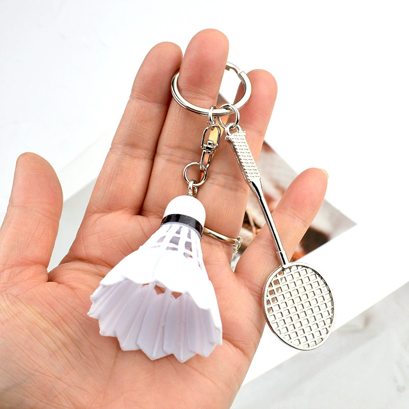 Подвеска для бадминтона, сувенир для мальчиков, большой кулон для ключей для бадминтона, конкурс, креативное событие, гравировка