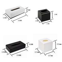 Metal-like Hotel Style Toilet Paper Holder for Home Bathroom, Living Room Elegant Desktop Cream Style Tissue Box