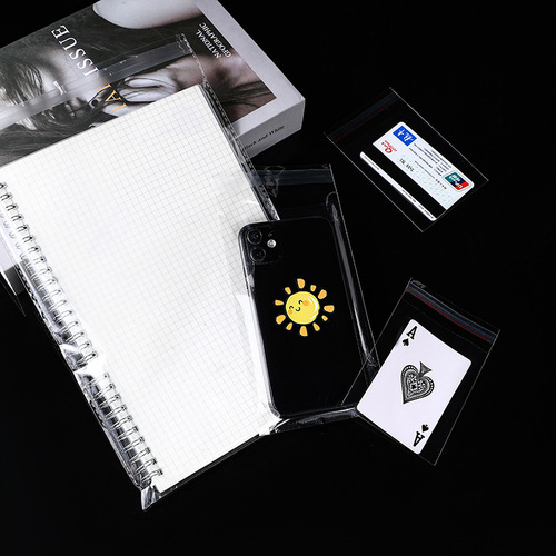 Transparent bag OPP self-adhesive bag self-adhesive dust bag clothing packaging bag storage bag jewelry bag manufacturer wholesale