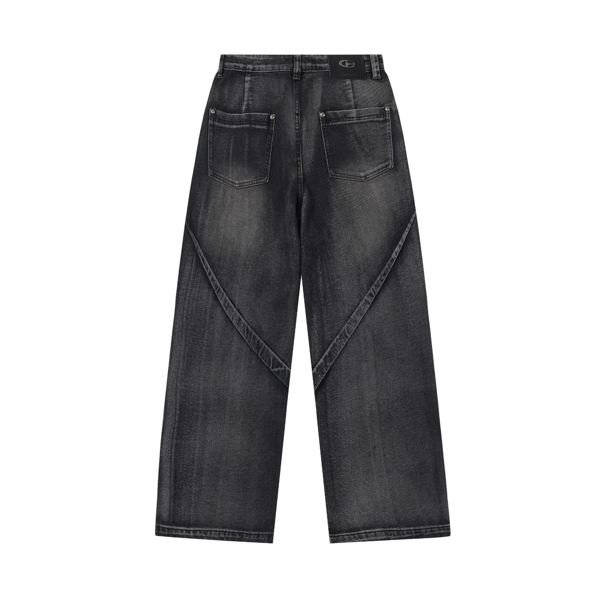 Moderne Ian 24 Herbst Herren New Style American Street Trendy Hochwertige Multi Fold Jeans_voghion.com