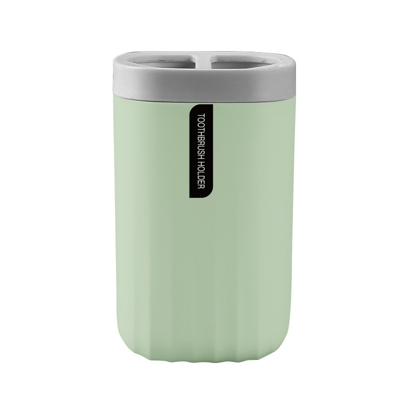 Patrón de onda Estilo nórdico cepillo de dientes caja de almacenamiento de plástico baño Baño hogar lavado taza de almacenamiento rack taza cepillo de dientes titular