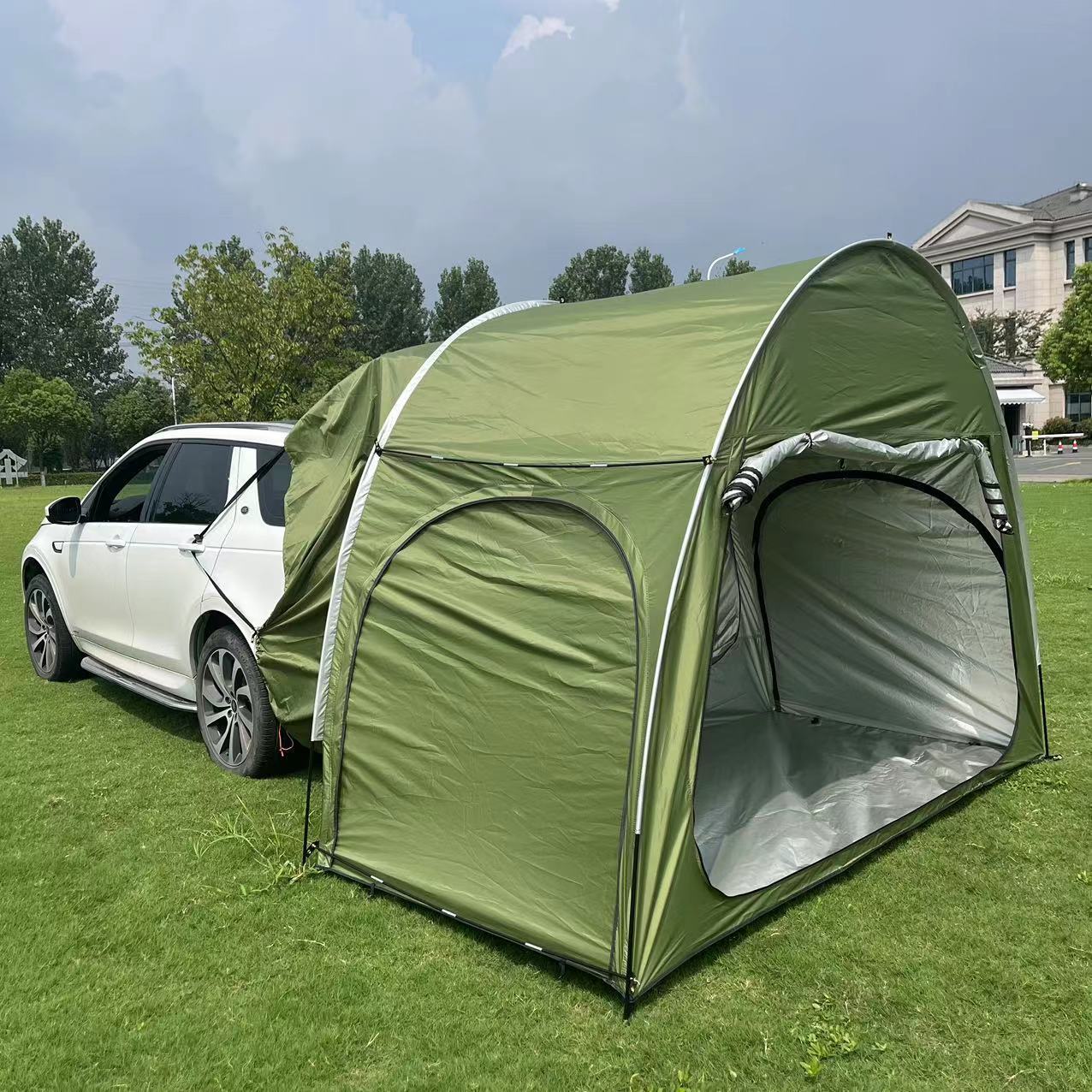 Outdoor Car Tent Suv Rear Camping Tent, No Assembly Required, Rainproof and Sunshade Canopy, Oxford Cloth Quick-Open Model