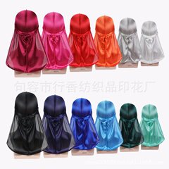アマゾン热い贩売模造シルク海贼キャップヒップホップ风ロングテールキャップシルキーdurag