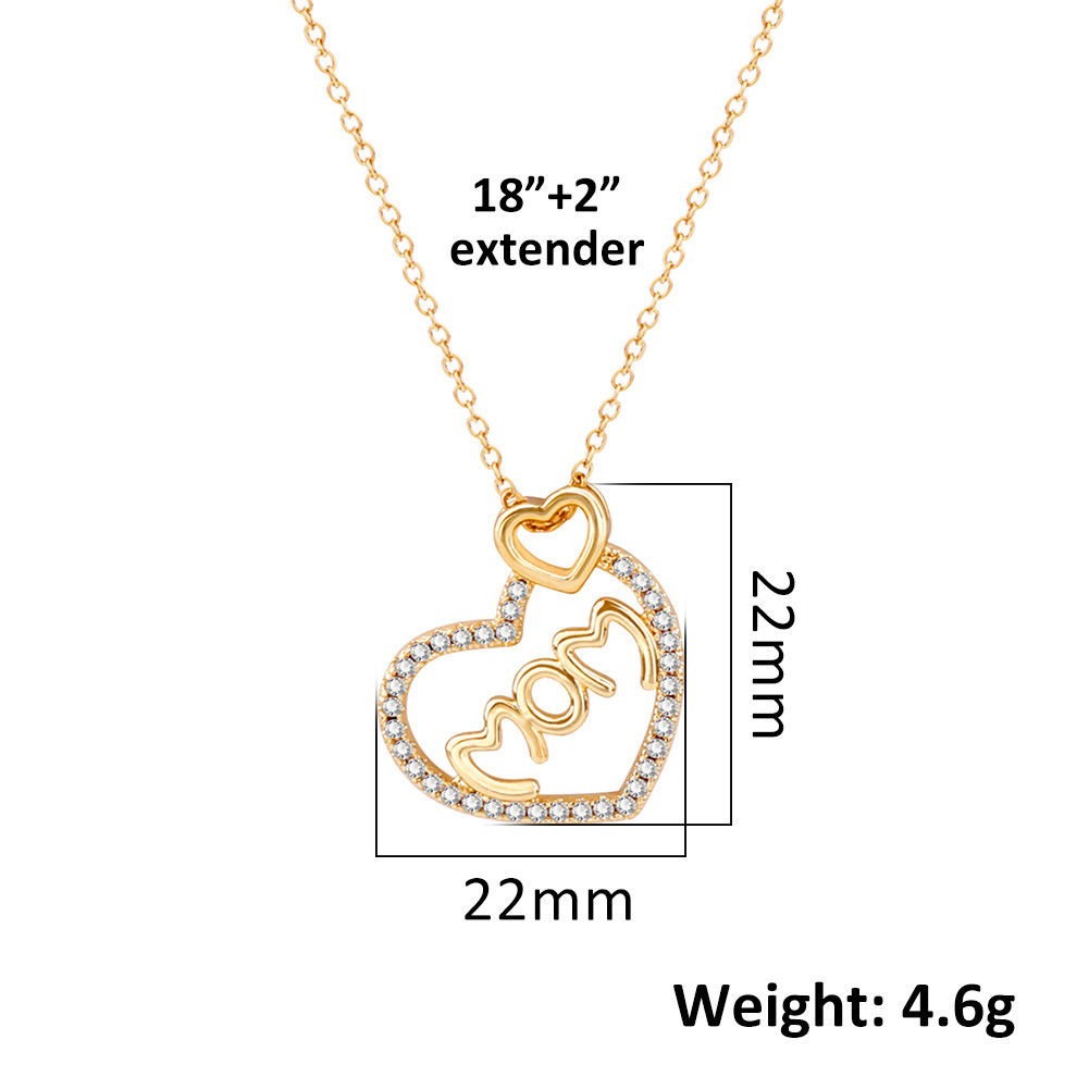 Letter, Heart Shape Pattern Women'S Gender Plating, Inlay Design Sweet Style 1 Pair Sweet Letter Heart Shape Stainless Steel Copper Plating Inlay Artificial Gemstones Drop Earrings