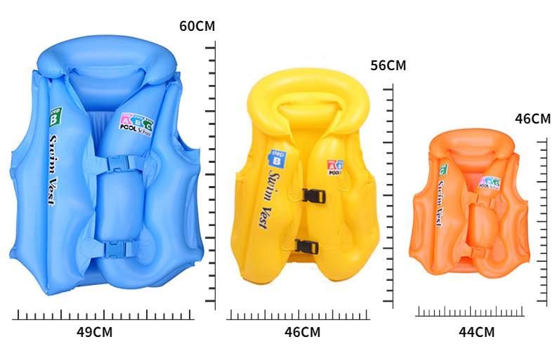 鸣远 加厚儿童救生衣游泳衣小孩充气背心浮力泳衣充气学游泳装备详情4