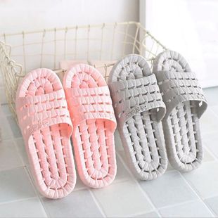 Slippers for Women Summer Home Indoor Bathroom Non-Slip Bathing Soft Bottom Home Outdoor Wear Cute Men's Home Slippers Zhezhe