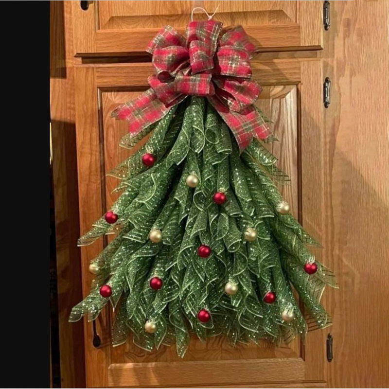 クリスマスツリーの花輪が国境を越えた新製品のシミュレーションクリスマス花輪門飾り家の祝日庭園装飾道具|undefined