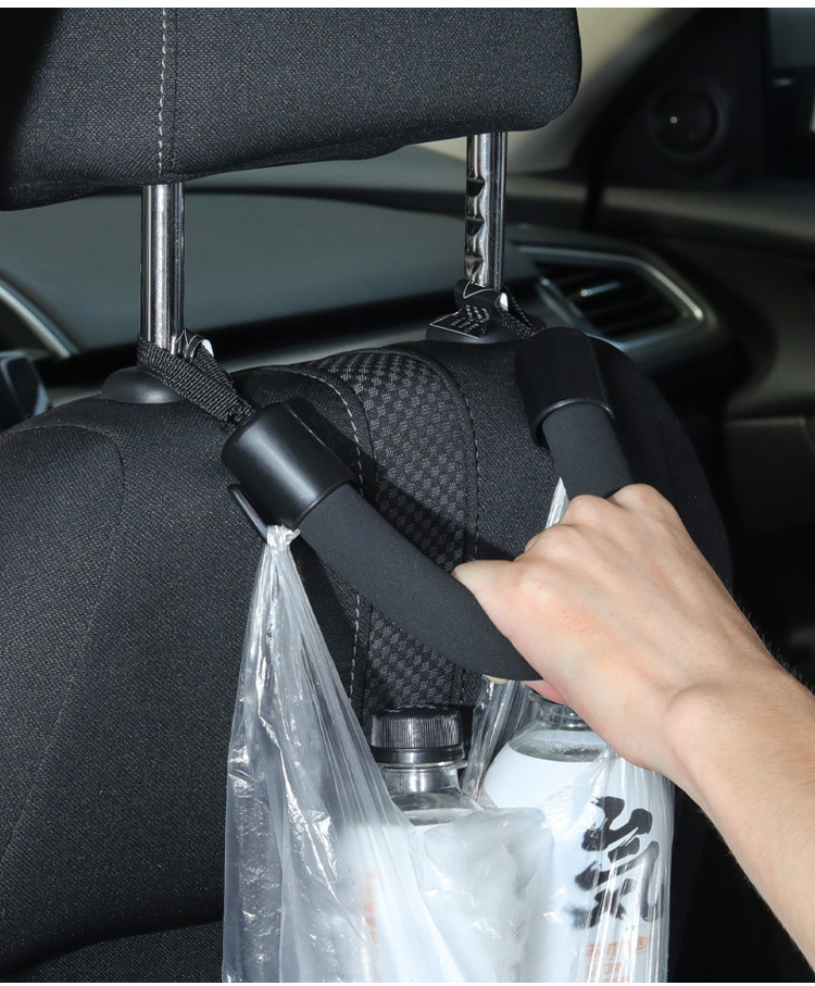 Cross-border car seat back armrest rear seat auxiliary soft handle car multi-function hook car storage small hook
