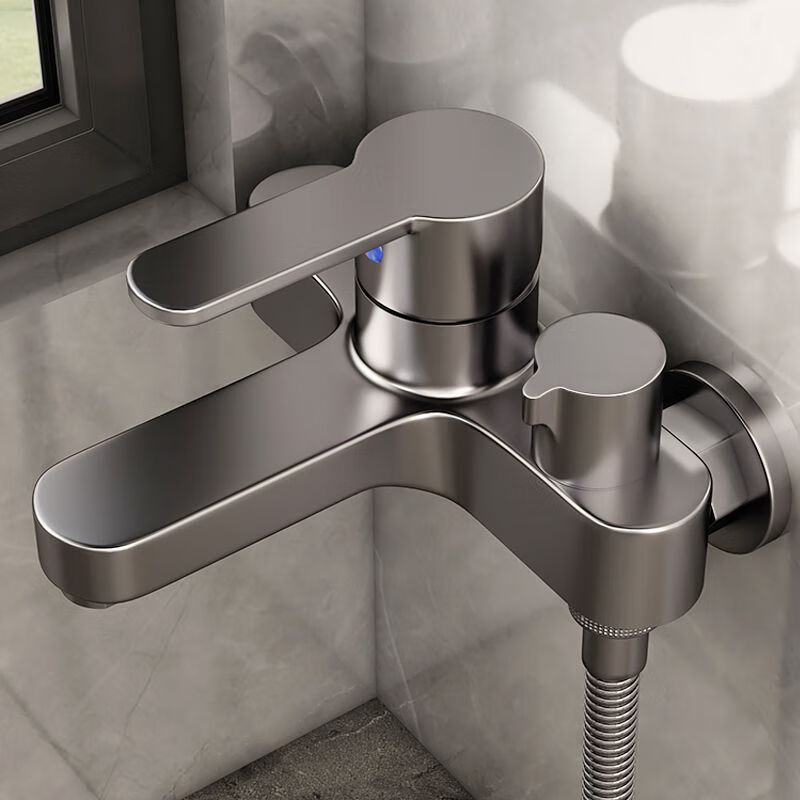 Copper Shower Faucet Mixing Valve Bathtub Shower Rain Shower Set Bathroom Triple Hot and Cold Water Faucet