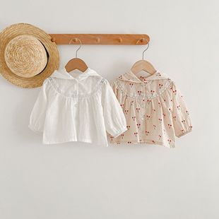 Baby Summer Sun Protection Clothing, Baby Girl's Breathable Outdoor Light Jacket, Cotton Fashionable Cardigan