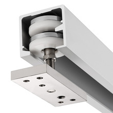 万向折叠门吊轮木门推拉门屏风滑轮吊轨移门隔断门轨道五金配件