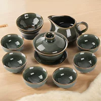 【2026七夕礼】哥窑工艺茶具套装 | 宋韵开片釉 | 非遗手工茶器礼盒