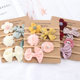 Children's Hair Band Flower High Elastic Nylon Baby Cute Princess Hair Accessories Set Baby Photo Headband Five-piece Set