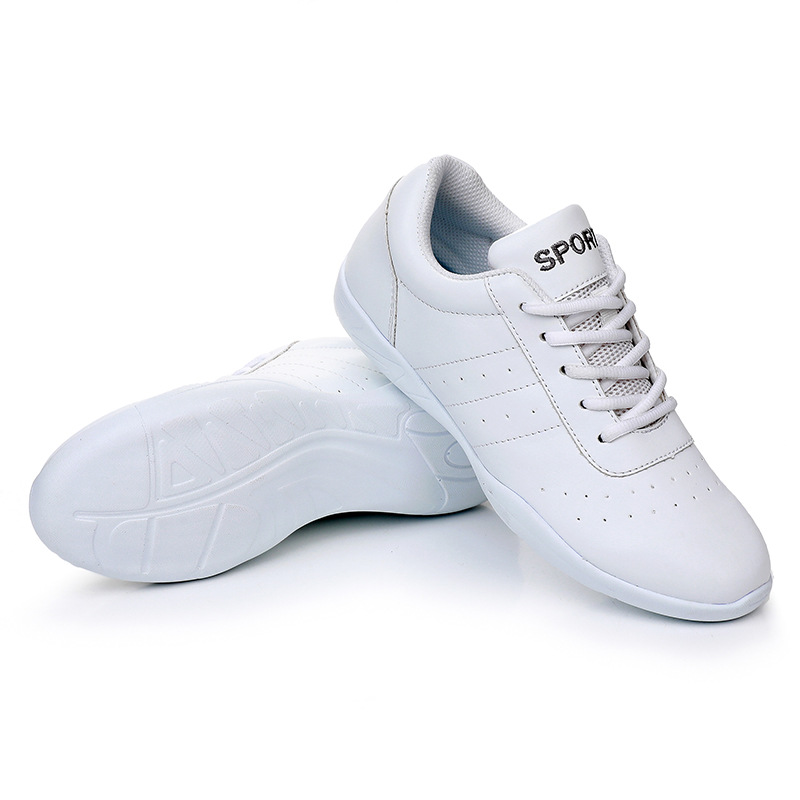 Competitive Aerobics Shoes White Cheerleading Shoes Boys And Girls Competition Shoes Training Shoes Square Dance Jazz Shoes