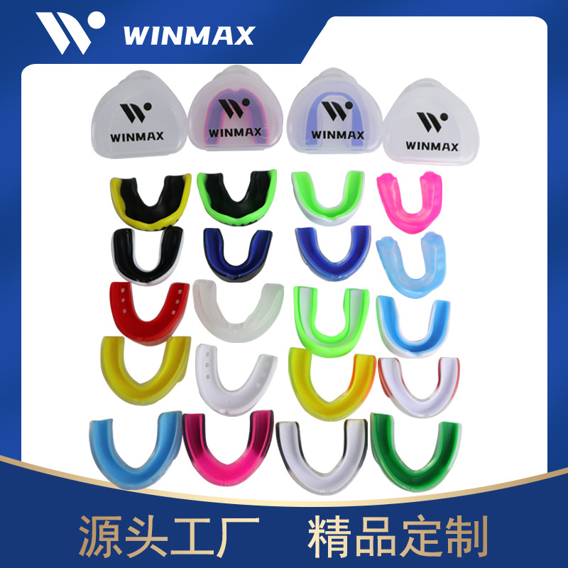 Customized wholesale dental braces with case, mouthguard for boxing, fighting, basketball, anti-abrasion sports mouthguard
