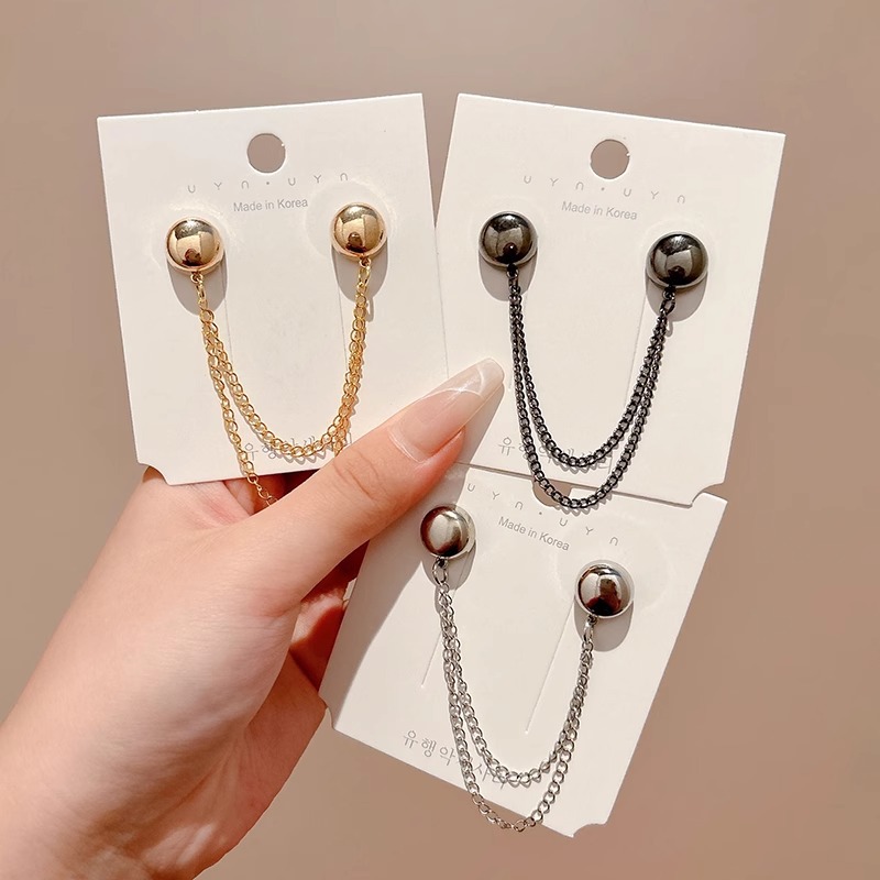 Pantalones corto pie de pantalón anti-raspazo de tierra fijación clip de brazo de borde fijación botón de pierna de fijación larga botón de pierna de absorción magnética botón sin costura