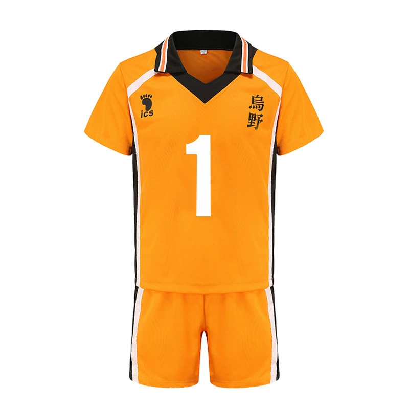 Косплей‑форма Haikyuu Karasuno, комплект майка и шорты для команды, размеры S–XXL