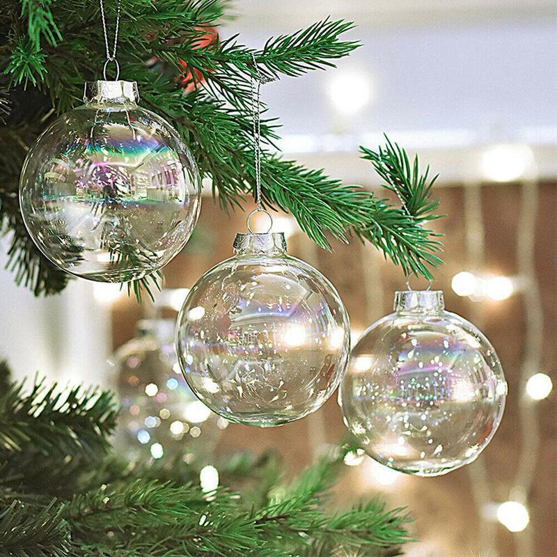 透明真珠ガラスクリスマスボールクリスマス装飾ペンダントガラス彩色ボールペンダントスポット|undefined