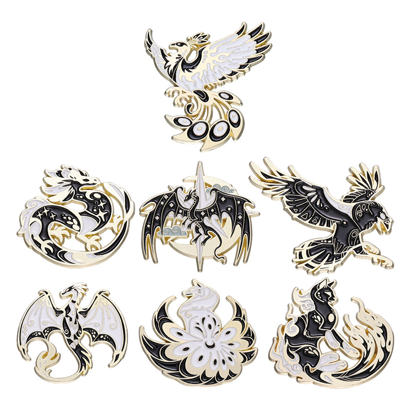 5g Weight Brooches Classification Holiday Occasion Alloy Material Animal Pattern Unisex Gender Stoving Varnish Design Cartoon Style Style Cartoon Style Pin Animal Alloy Stoving Varnish Unisex Brooches 6