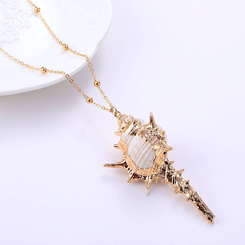 Vacation Shell Alloy Wholesale Pendant Necklace display picture 5