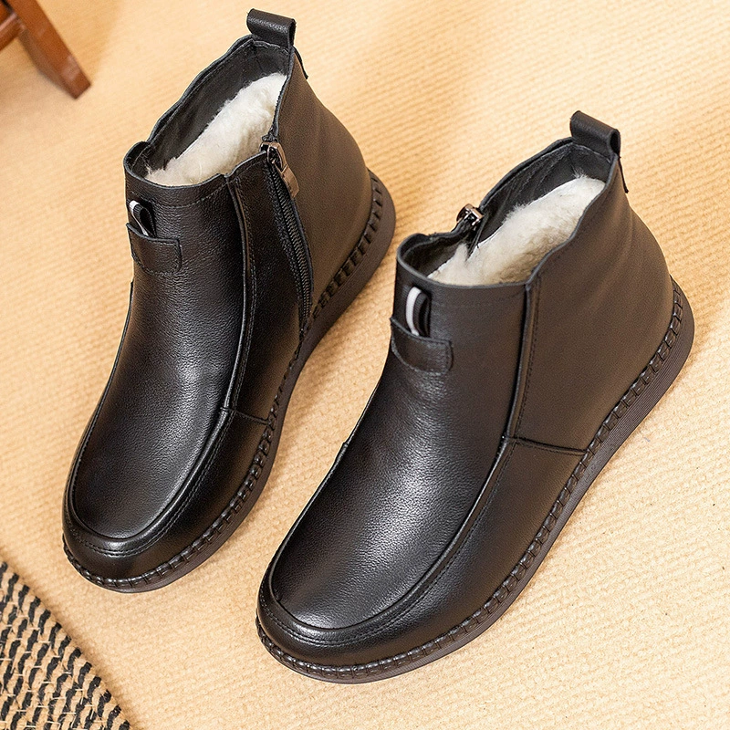 В наличии: шерстяные туфли для женщин среднего и старшего возраста, туфли для мам из натуральной кожи (первый слой), хлопковые туфли, короткие сапоги на флисовой подкладке с резиновой подошвой, кожаные туфли для пожилых.