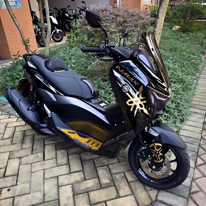 Suitable for 25-26 Yamaha NMAX155 modified seat cushion assembly, Indonesian seat cushion with lumbar support, waterproof
