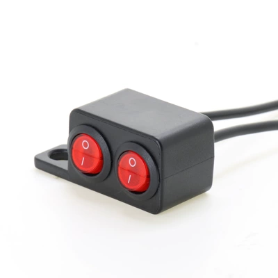 Motorcycle Electric Vehicle Modified Handlebar Faucet Aluminum Alloy Handle Switch Metal Switch Square Type 1 Position (Other power supply, ignition system) - 2-position-square-boat-shaped-handlebar