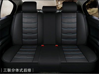 for All Sizes, Suitable for — Seat cushion, seat cover - black-and-blue-rear-row