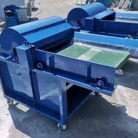 旧丝绵蓬松开松机视频 无尘布边角料开散机 旧棉花开花机图片