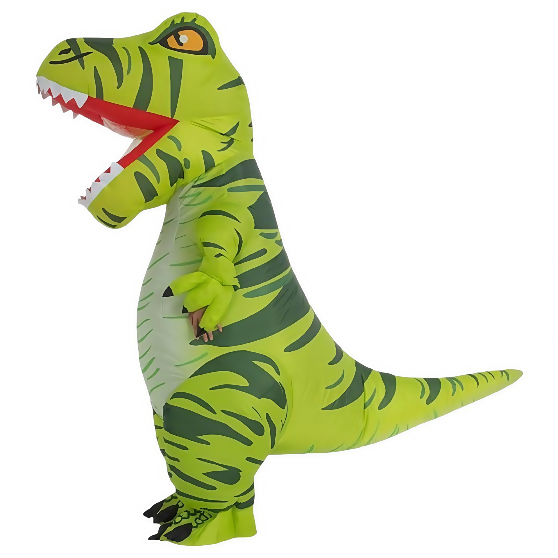 Amazon explosión impresa inflatable T-Rex disfraz Halloween multicolor T-Rex disfraz de fiesta disfraz de muñeca