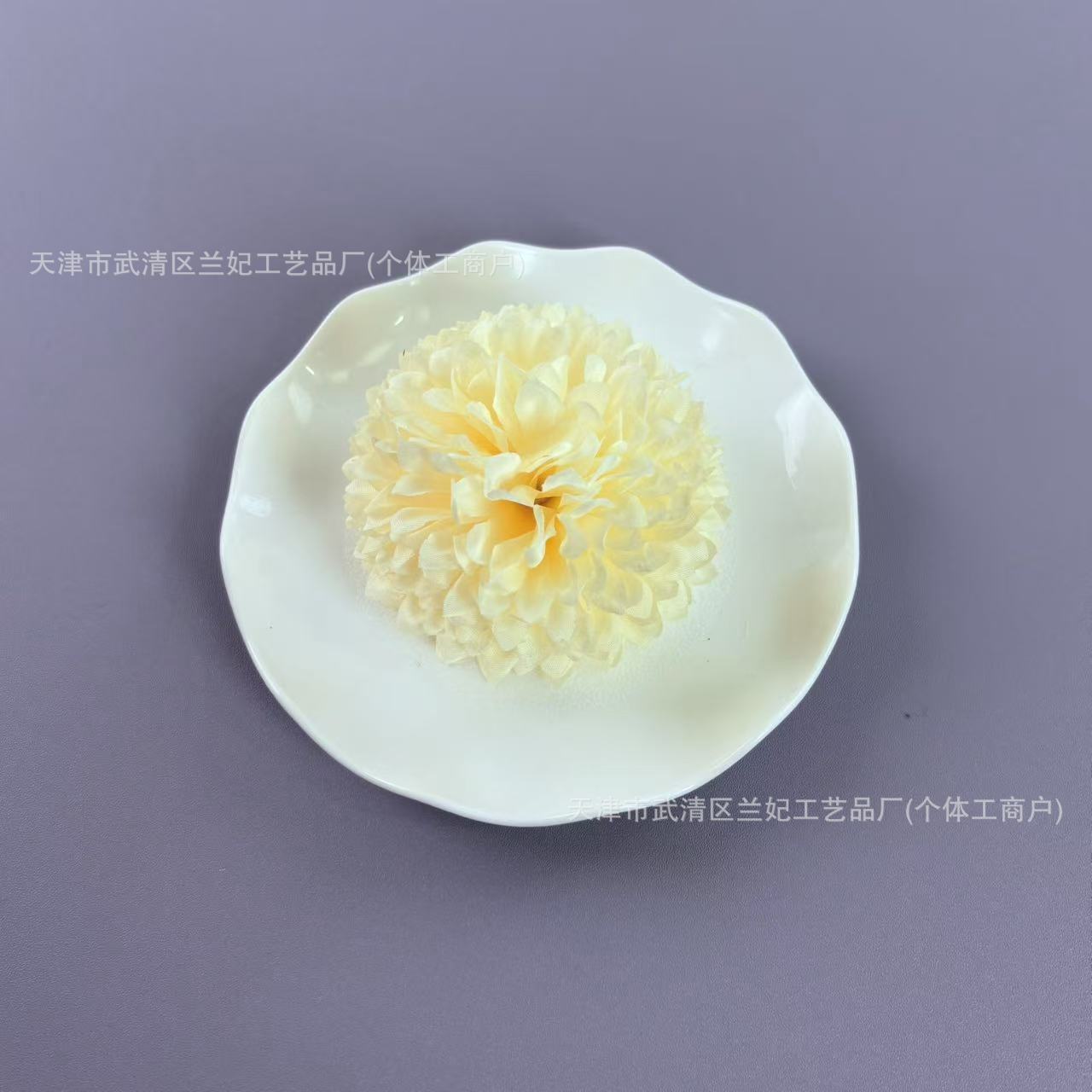 Simulación bola grande cabeza de crisantemo diámetro 10cm ping pong cabeza de crisantemo ramillete de bricolaje tocado baile muñeca flor horquilla