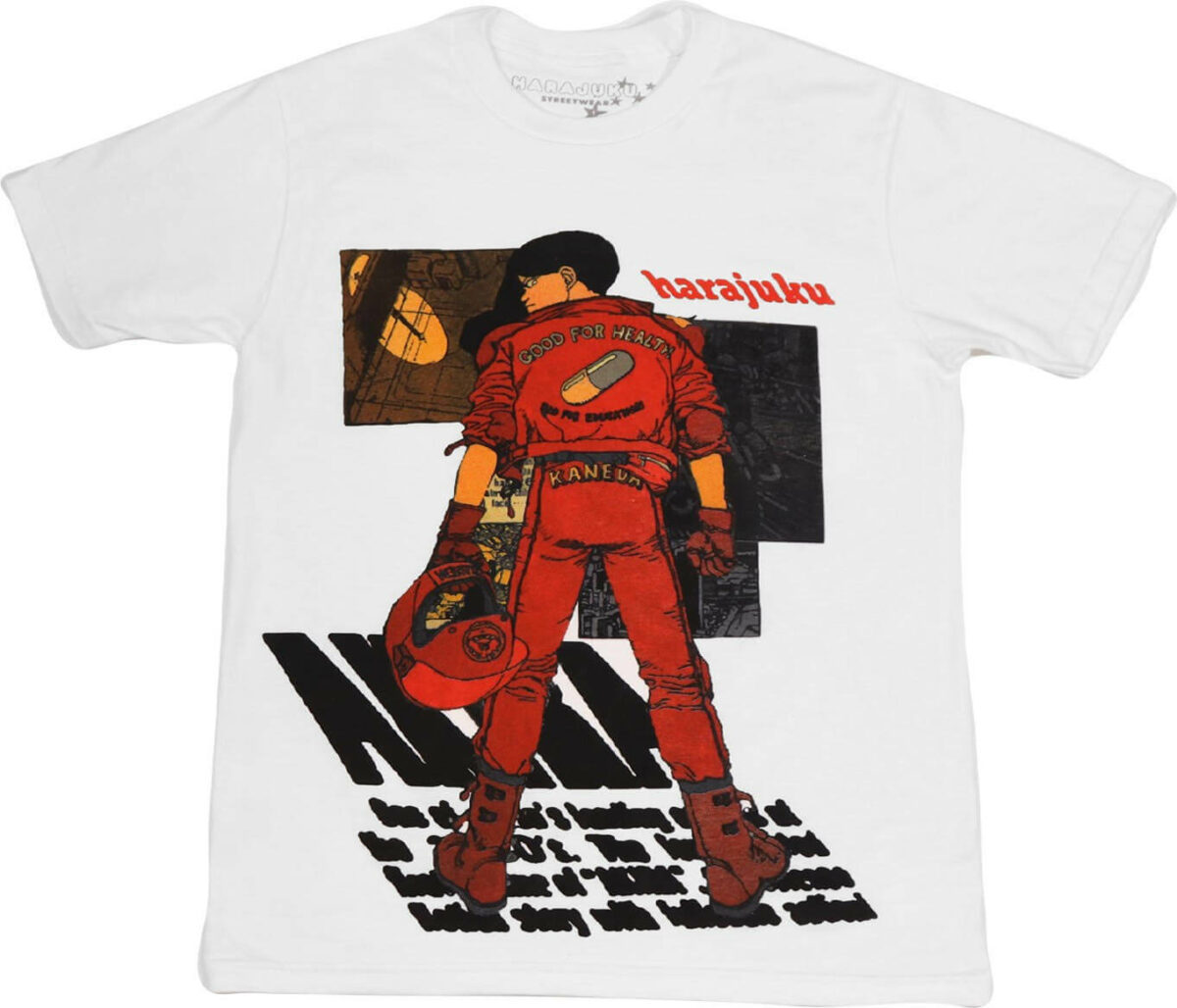 1988年アキーラAKIRAアニメ連名日系レトロ潮牌ヴィンテージ男性綿ゆるいtシャツ