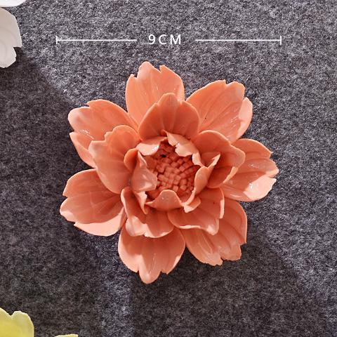 Decoración de Pared de Flores en Cerámica Tridimensional para Sala de Estar y Dormitorio image 16