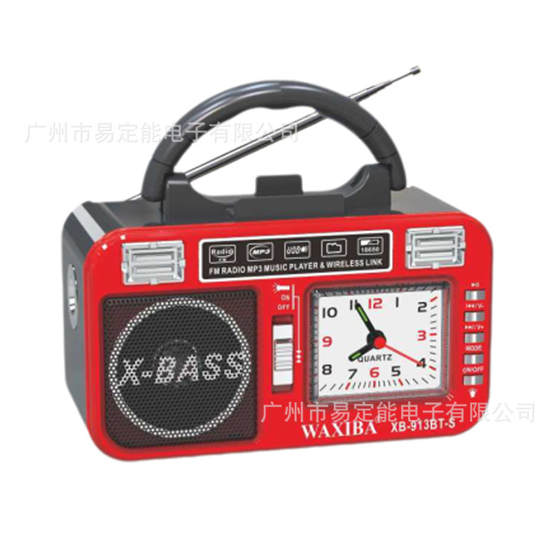 2025 XB-913BT new portable with light and clock radio USB interface Bluetooth radio 2025 XB-913BT new portable with light and clock radio USB interface Bluetooth radio