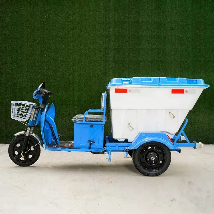 500L快速保洁垃圾车 电动三轮保洁车 户外学校垃圾清运车校园专用