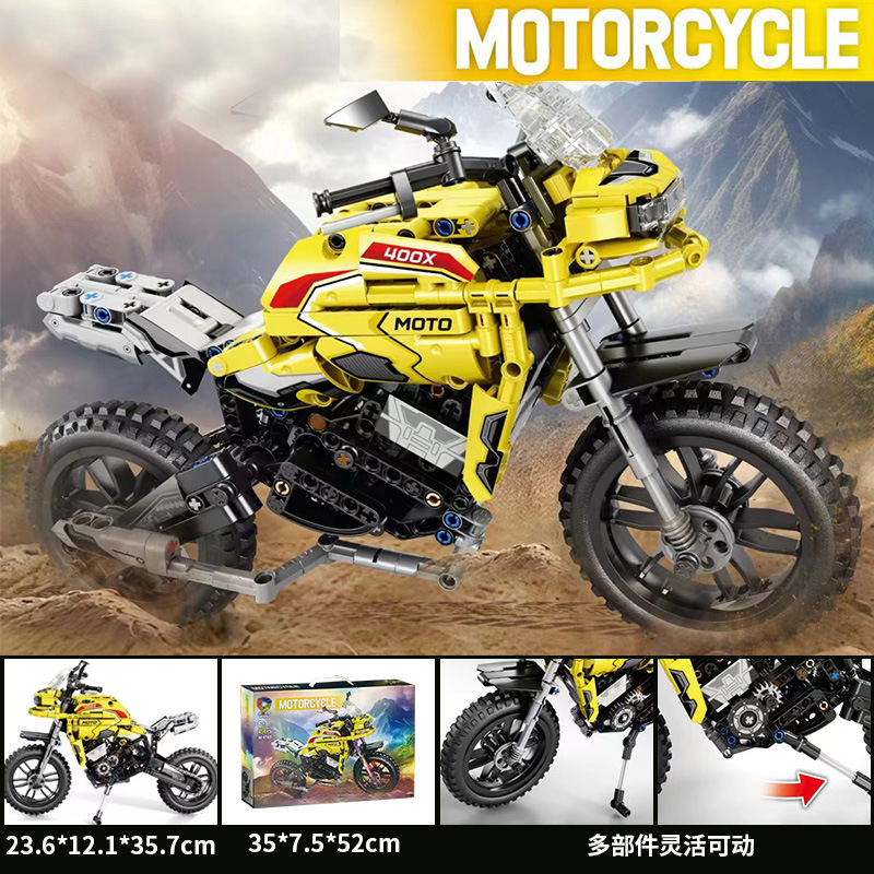 47109 motocicleta de bloques ensamblados (454pcs)