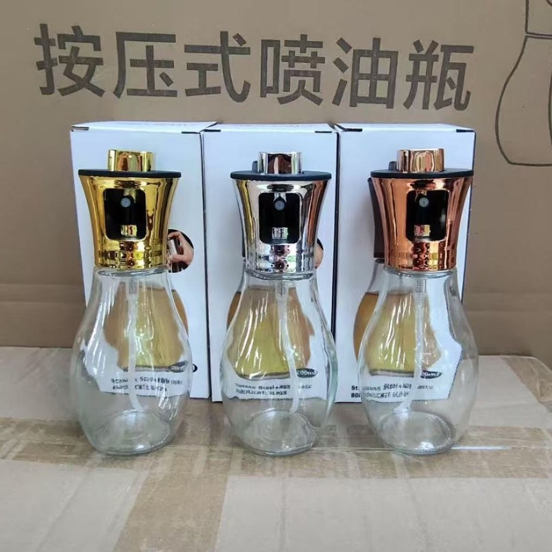 家用玻璃喷油瓶按压式喷雾油壶厨房喷油壶不锈钢喷油瓶雾化喷油壶|undefined