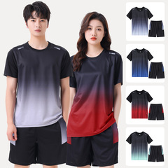 Men's sportswear set, short sleeve shorts, casual running clothes, short sleeve T-shirt, men's casual sports attire, plus size
