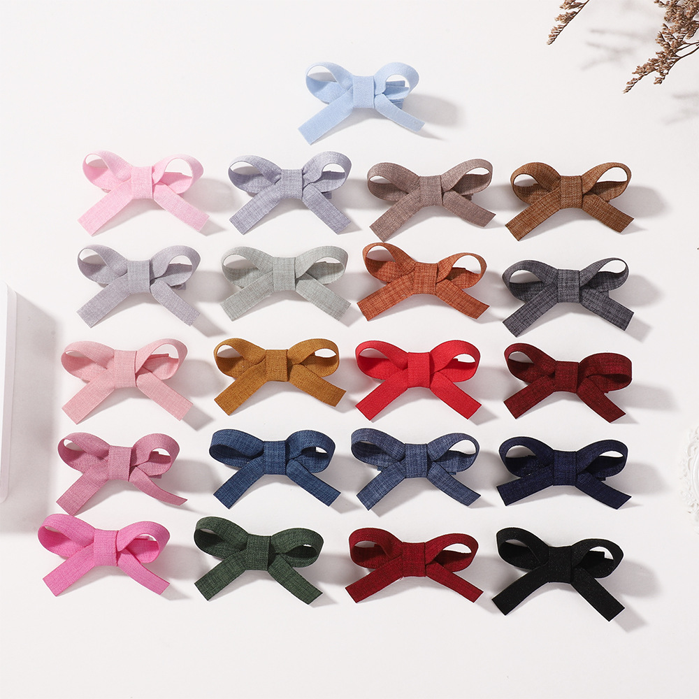 4g Weight Hair Clip Hair Accessories Type Mixed Quantity Holiday, Daily Occasion Alloy Material Bow Knot Pattern Girl'S Gender Simple Style, Classic Style Style Girl'S Simple Style Classic Style Bow Knot Alloy Hair Clip 5