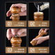 Grinder Black and White Pepper Powder Manual Grinding Household Pepper Sesame Sea Salt Grinding Oak Seasoning Jar